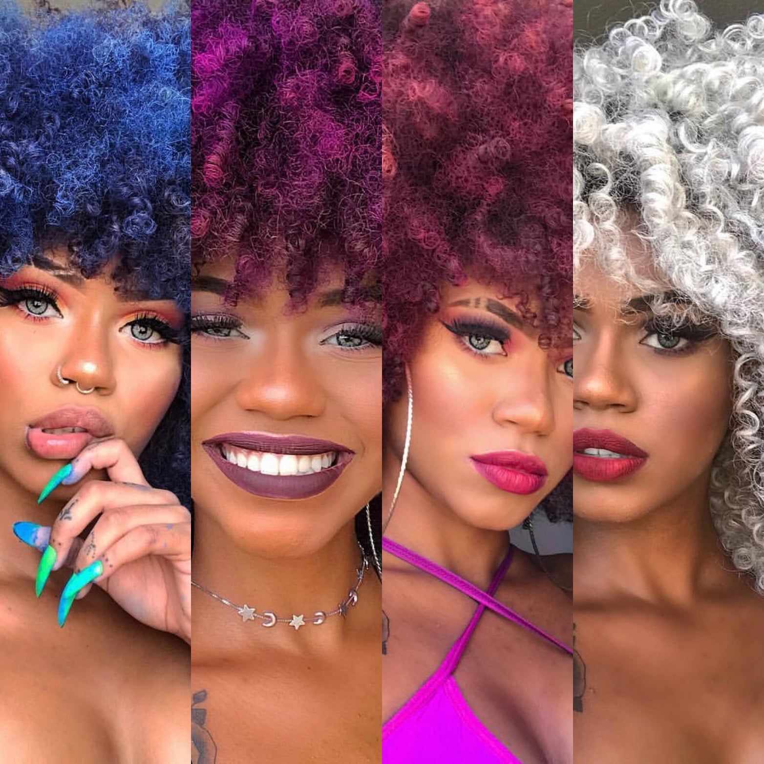 Coloration temporaire cheveux afro | Colorisha